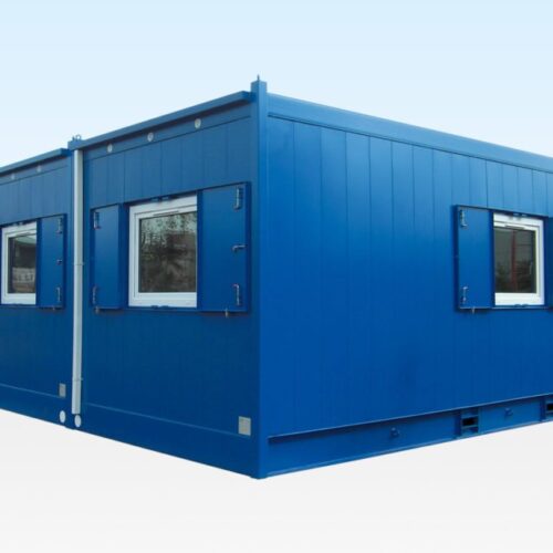 3 Bay Anti - Vandal Modular Building | Steel Site Office & Welfare Unit UK