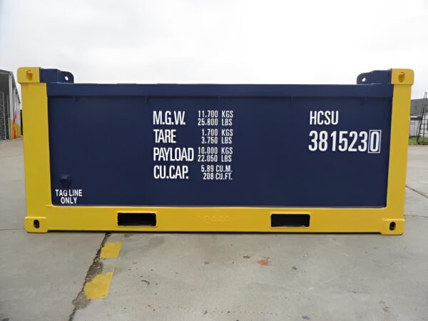 10ft DNV 2.7-1 halfhoge Open Top-offshorecontainer | EN 12079-laadkorf