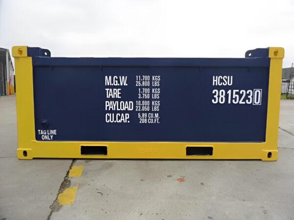 10ft DNV 2.7-1 halfhoge Open Top-offshorecontainer | EN 12079-laadkorf