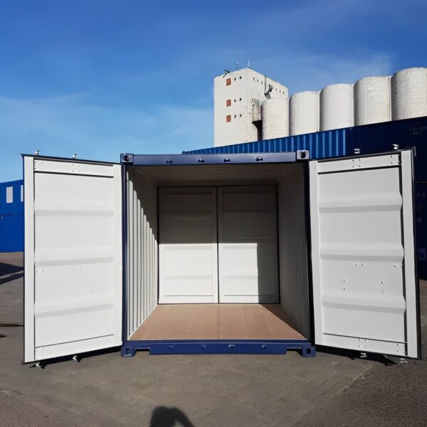 10ft Double Door Container - RAL5013 (Blue)