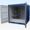 8ft x 8ft verhoogde opslagunit met lekopvang – one-trip Productfoto: 8ft x 8ft verhoogde opslagunit met lekopvang – one-trip