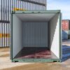 New 20ft x 8ft One Trip Shipping Container - Dark Green (RAL 6007)