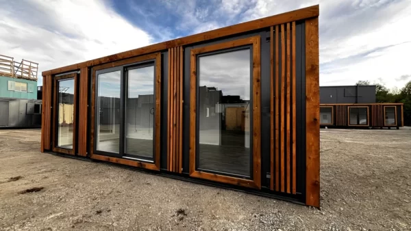 24ft x 10ft Portable Site Office & Marketing Suite | New Steel Sales Cabin
