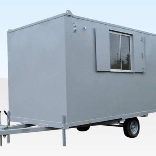 16ft x 7ft 6in Steel Mobile Anti - Vandal Site Office Cabin | Towable Welfare Unit UK