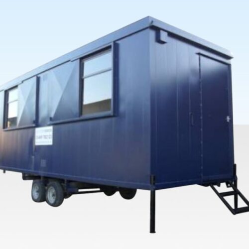 20ft x 7ft 6in Steel Mobile Anti - Vandal Office | Secure Towable Site Cabin