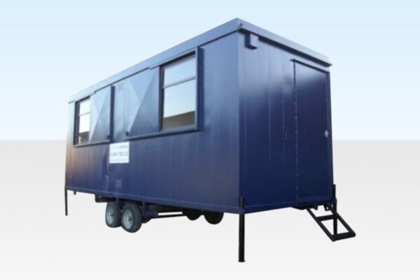 20ft x 7ft 6in Steel Mobile Anti - Vandal Office | Secure Towable Site Cabin
