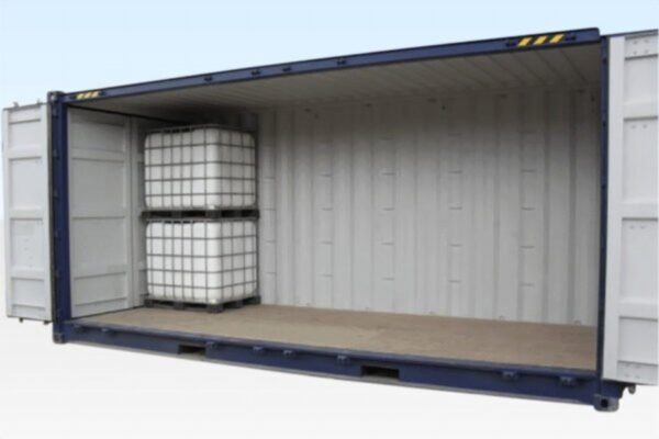 713-20ft-high-cube-ibc-doors-open-angle-960x640-2-hd.jpg 20ft High Cube Shipping Container (9'6″ High) - Industrial IBC Tote Storage