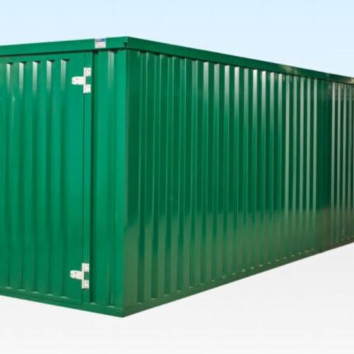 8m x 2.1m End - Linked Flat Pack Container Bundle (Powder Coated) | Modular Storage & Office Unit UK