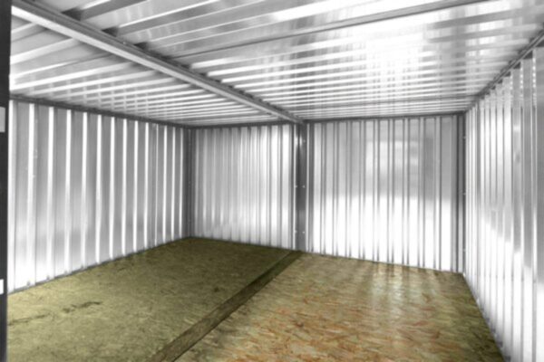 4m x 4.2m Side - Linked Flat Pack Container Bundle (Galvanised) | Modular Storage & Office Unit