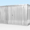 4m x 4.2m Side - Linked Flat Pack Container Bundle (Galvanised) | Modular Storage & Office Unit