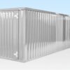 6m x 2.1m End - Linked Flat Pack Container Bundle | Galvanised Modular Storage