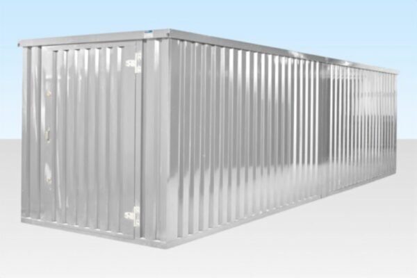 6m x 2.1m End - Linked Flat Pack Container Bundle | Galvanised Modular Storage