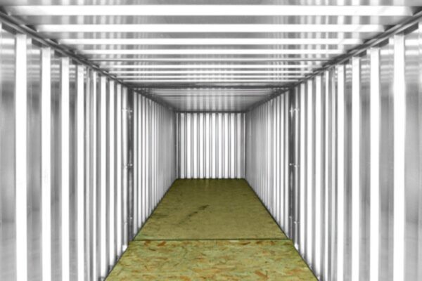 6m x 2.1m End - Linked Flat Pack Container Bundle | Galvanised Modular Storage
