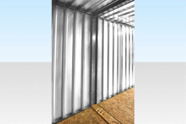 6m x 2.1m End - Linked Flat Pack Container Bundle | Galvanised Modular Storage