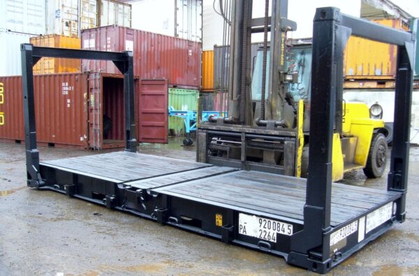 TRS-20-Collapsible-flatrack-1.jpg 20ft Collapsible Flat Rack Shipping Containers | New & Used ISO Racks