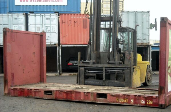 TRS-20-Fixed-end-flatrack.jpg 20ft Collapsible Flat Rack Shipping Containers | New & Used ISO Racks