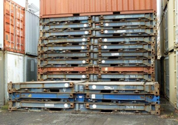 TRS-stacked-20-racks.jpg 20ft Collapsible Flat Rack Shipping Containers | New & Used ISO Racks