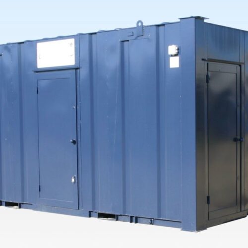 3+1 Steel Toilet Cabin 16ft x 9ft | Anti - Vandal Mains Connected Welfare Block UK
