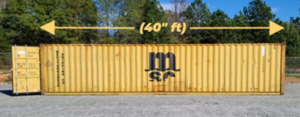 40ft Standard Height Shipping Container (Used, Wind & Watertight)