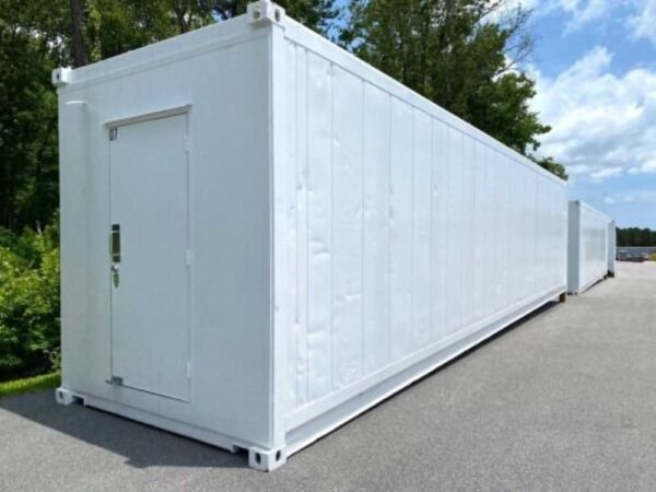 40ft High Cube Insulated Shipping Container with 5 Ton HVAC Unit - UK