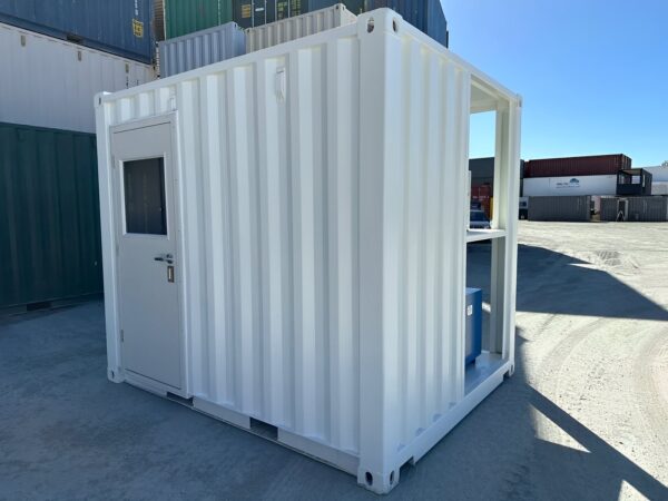 Witte gemodificeerde 10ft container met airco – nieuw