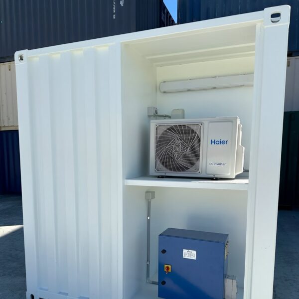 Witte gemodificeerde 10ft container met airco – nieuw